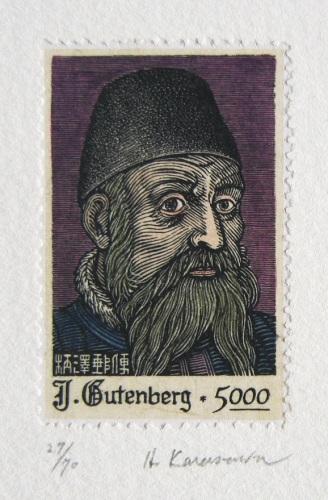 切手Ⅰ　J.Gutenderg